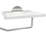 Hornbach Toilettenpapierhalter Reika Saku mit Ablage chrom glänzend
