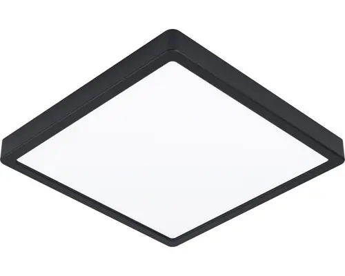 LED Außendeckenleuchte Stahl/Kunststoff IP44 20,5W 2400 lm 3000 K warmweiß HxLxB 30x285x285 mm Agrolis 2 schwarz