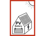 Hornbach Hinweisschild PV mit Batterie 148x210 mm