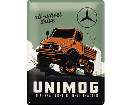 Blechschild Daimler Truck Unimog 30x40 cm