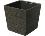 Hornbach Pflanztopf Furu Kunststoff 29,5x29,5 cm H 29 cm braun