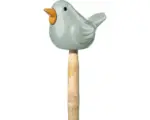 Hornbach Gartendeko Deroma Vogel 7,5x7,5x60 cm terrakotta grün