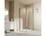 Hornbach Duschseitenwand für Pendeltür Breuer Elana 2.0 900x2000 mm Anschlag rechts Echtglas Klar hell weiß