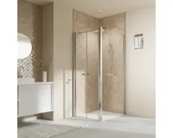 Duschseitenwand für Pendeltür Breuer Elana 2.0 900x2000 mm Anschlag rechts Echtglas Klar hell weiß