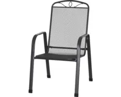 Stapelsessel Siena Garden 57 x 75 x 94 cm Stahl anthrazit
