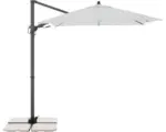 Hornbach Sonnenschirm Pendelschirm DX 280x280 D827 hellgrau