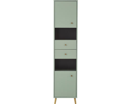 Hochschrank Möbelpartner Bjarne 177,3x40,3x33,1 cm grün