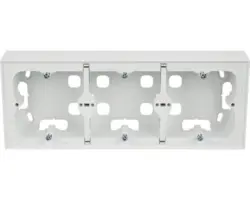 Aufputzgehäuse Logus 3-fach weiß