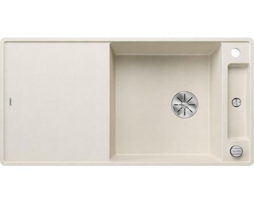 Spüle Blanco Axia III XL 6 990x500 mm softweiß mit Esche-Schneidbrett