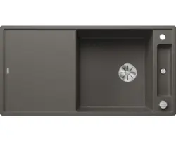 Spüle Blanco Axia III XL 6 1000x510 mm vulkangrau mit Esche-Schneidbrett