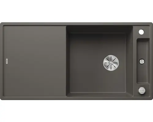 Spüle Blanco Axia III XL 6 1000x510 mm vulkangrau mit Esche-Schneidbrett