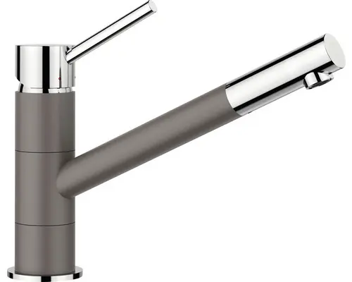 Küchenarmatur Blanco Kano chrom vulkangrau 526950