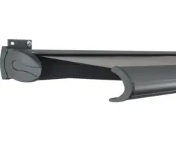 SOLUNA Kassettenmarkise Exklusiv 5x2,5 Dessin 320925 Gestell RAL 7016 anthrazitgrau Antrieb links inkl. Motor und Wandschalter