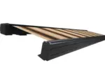 Hornbach SOLUNA Kassettenmarkise Exquisit 2,5x2 Stoff Dessin 0842 Gestell DB703 dunkelgrau Antrieb links inkl. Motor und Wandschalter