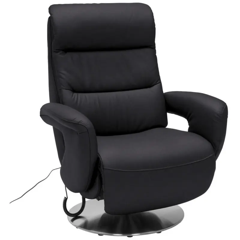 Relaxsessel in Leder Schwarz