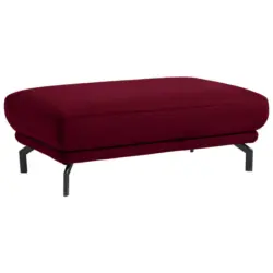 Hocker in Textil Bordeaux