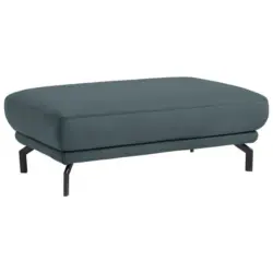 Hocker in Textil Blau