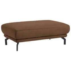 Hocker in Textil Hellbraun