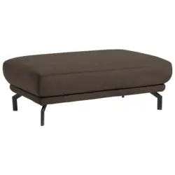 Hocker in Textil Graubraun