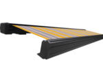 Hornbach SOLUNA Kassettenmarkise Exquisit 6x3,5 Stoff Dessin 6292 Gestell DB703 dunkelgrau ink. Motor und Wandschalter links