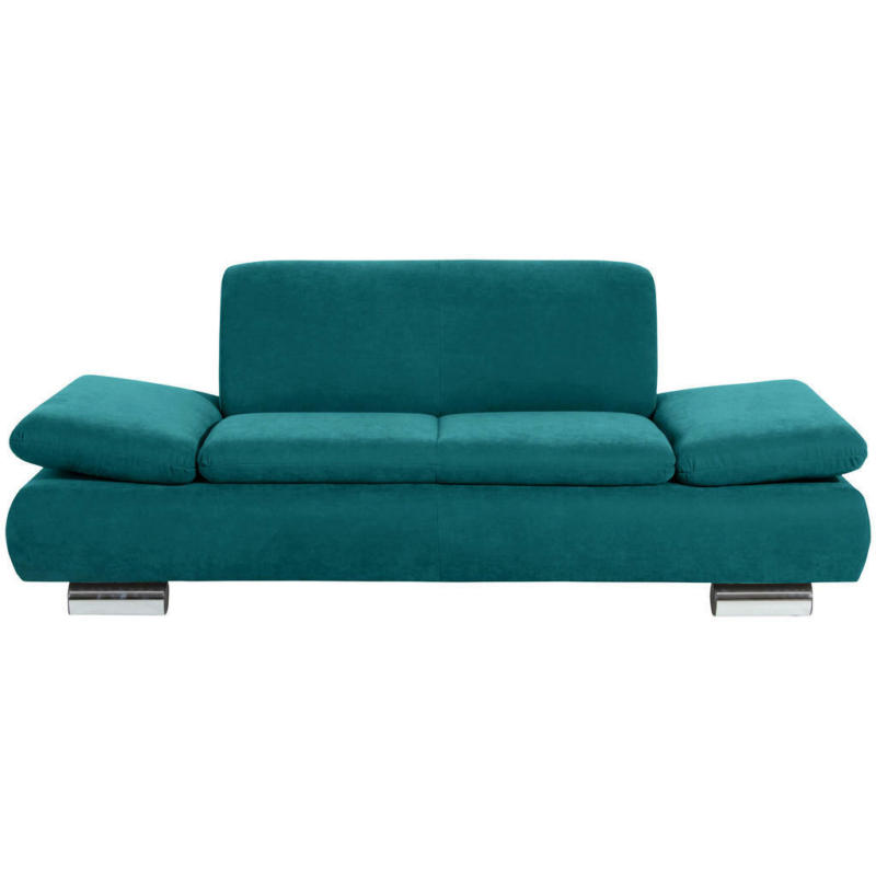 Zweisitzer-Sofa in Velours Petrol