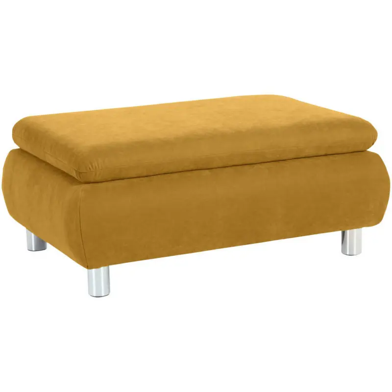 Hocker in Textil Gelb