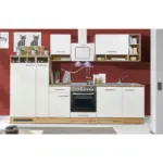 XXXLutz Lauterach - Ihr M&ouml;belhaus bei Bregenz K&uuml;chenblock 310 cm in Wei&szlig;, Wildeiche