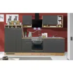 XXXLutz Lauterach - Ihr M&ouml;belhaus bei Bregenz K&uuml;chenblock 310 cm in Grau, Wildeiche