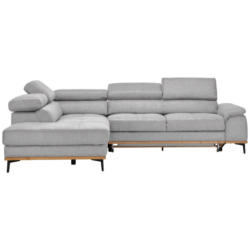 Ecksofa in Webstoff Creme