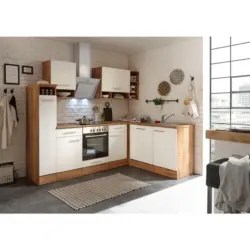 Eckküche 250/172 cm in Eichefarben