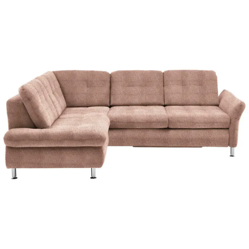 Ecksofa in Webstoff Orange