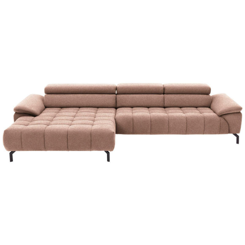 Ecksofa in Webstoff Orange