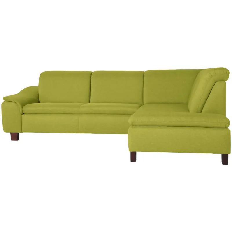 Ecksofa in Flachgewebe Apfelbaumfarben