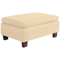 Hocker in Textil Beige
