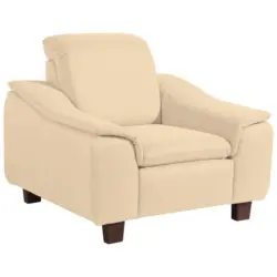 Sessel in Flachgewebe Beige