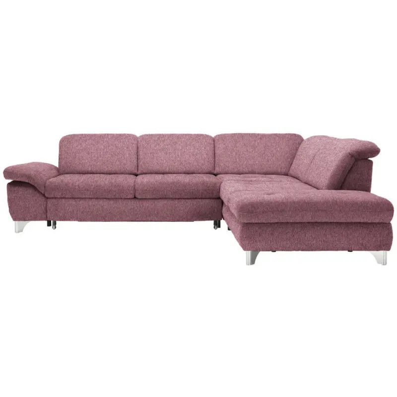 Ecksofa in Webstoff Rot