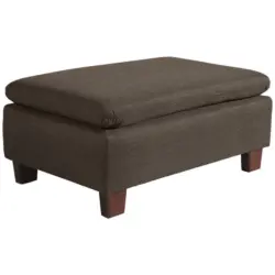 Hocker in Textil Braun
