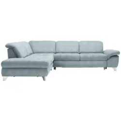 Ecksofa in Webstoff Türkis
