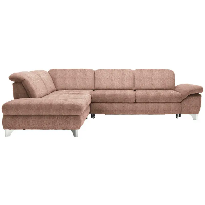 Ecksofa in Webstoff Orange