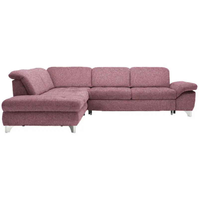 Ecksofa in Webstoff Rot