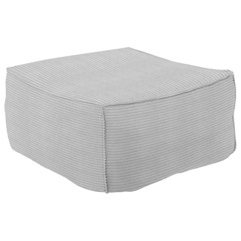 Hocker in Textil Grau