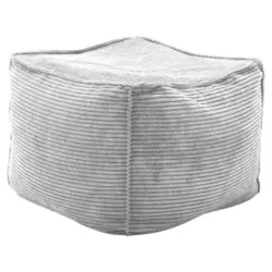 Hocker in Textil Grau