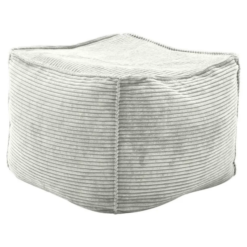 Hocker in Textil Hellgrau