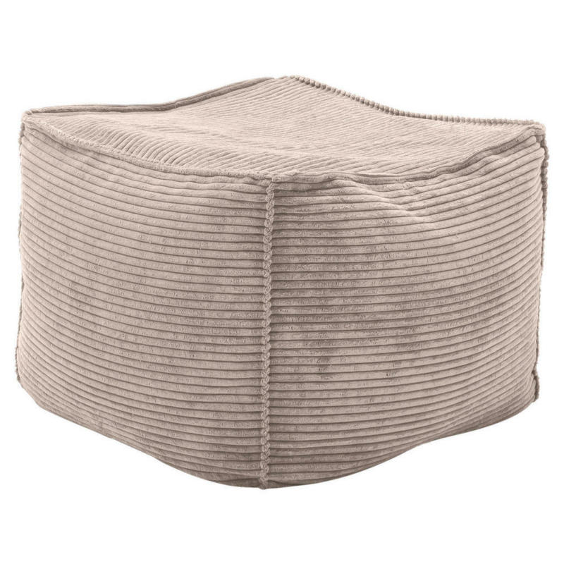 Hocker in Textil Taupe