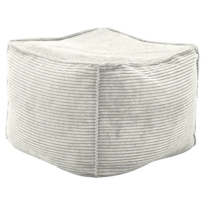 Hocker in Textil Weiß