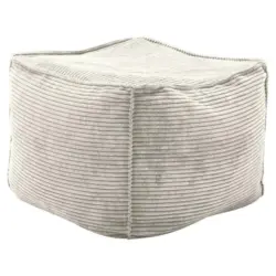 Hocker in Textil Naturfarben, Beige