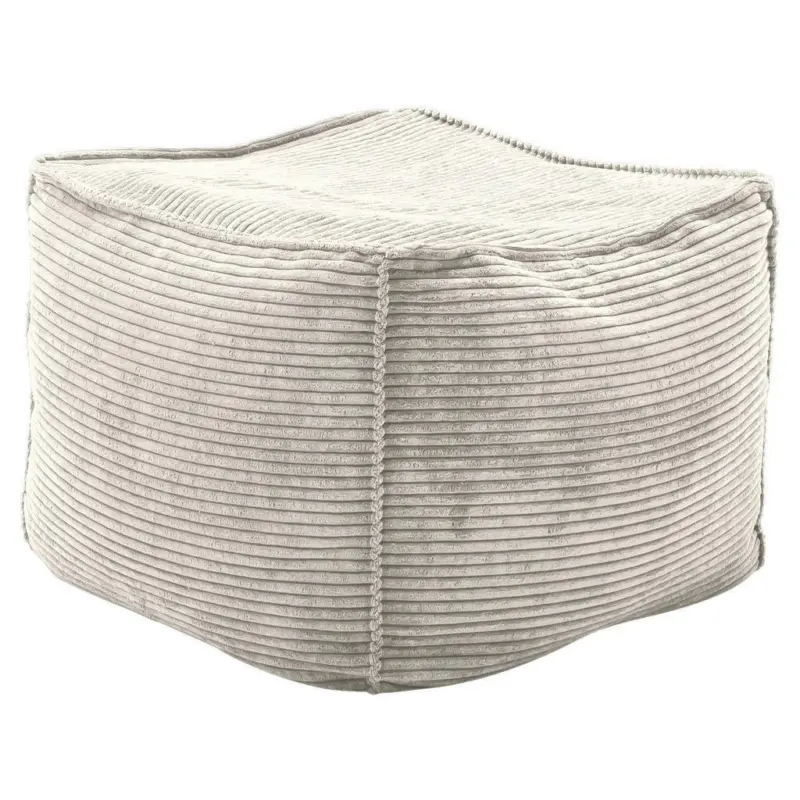 Hocker in Textil Naturfarben, Beige