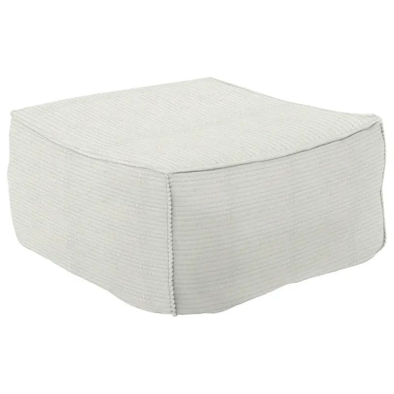 Hocker in Textil Wei&szlig;