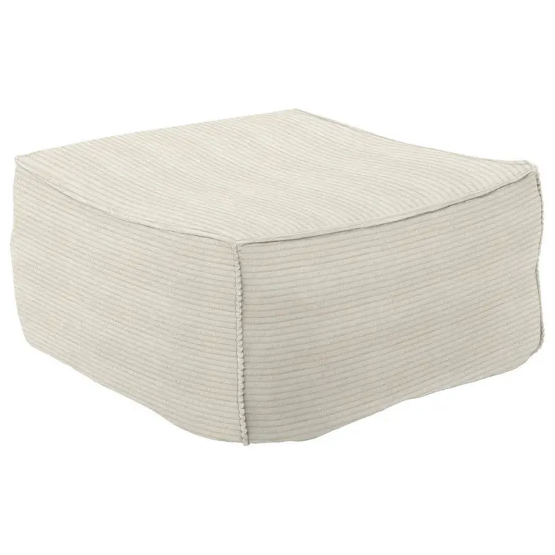 Hocker in Textil Naturfarben, Beige