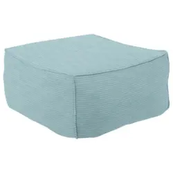 Hocker in Textil Hellblau